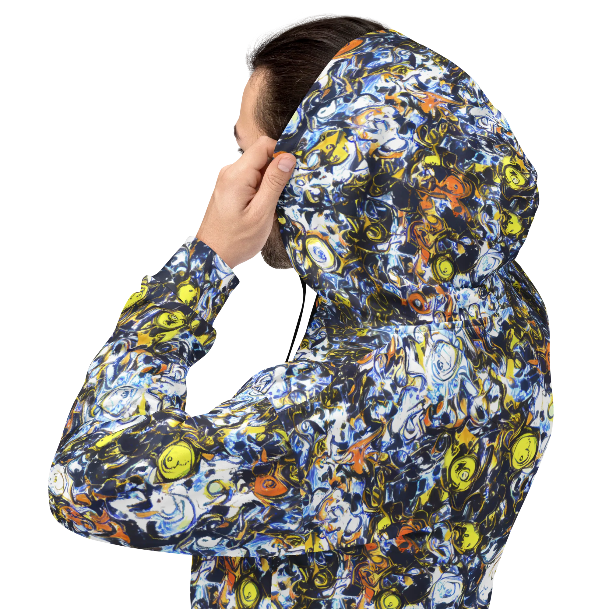 Lemon Static on Hoodie — Back