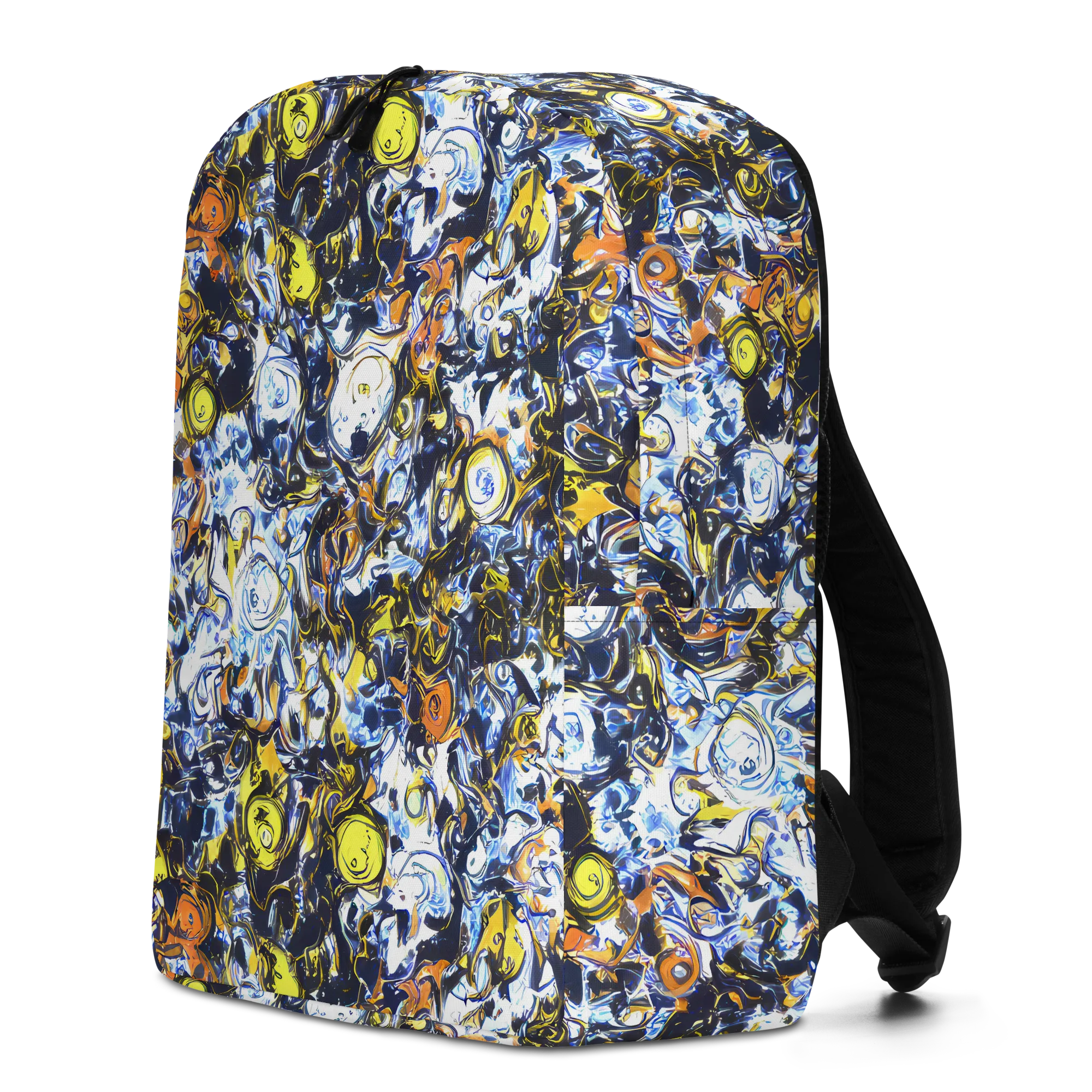 Lemon Static on Minimalist Backpack — Left