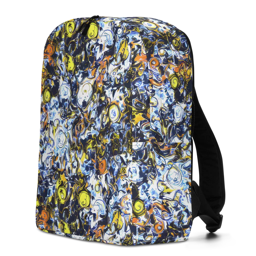Lemon Static on Minimalist Backpack — Left
