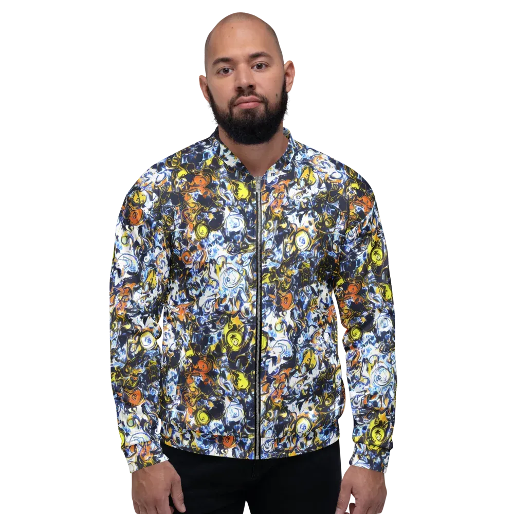 Lemon Static on Bomber Jacket — Front