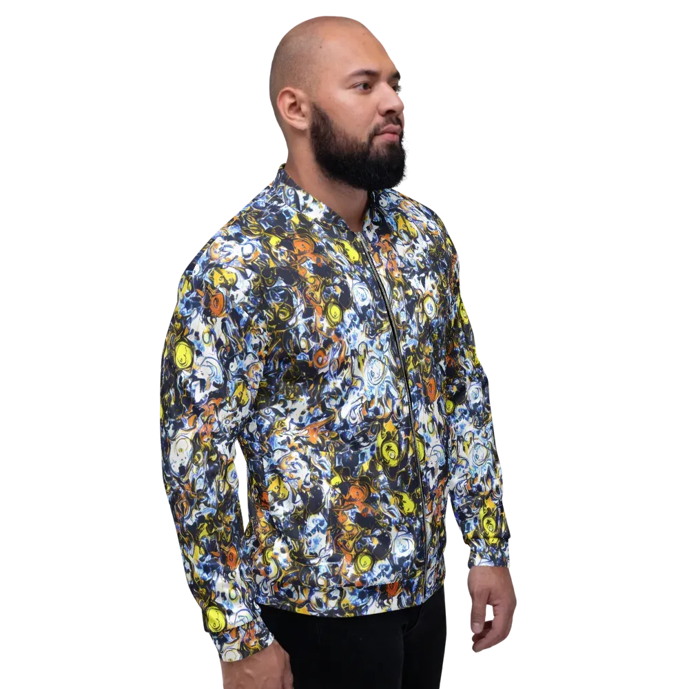 Lemon Static on Bomber Jacket — Right