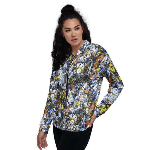Lemon Static on a Bomber Jacket