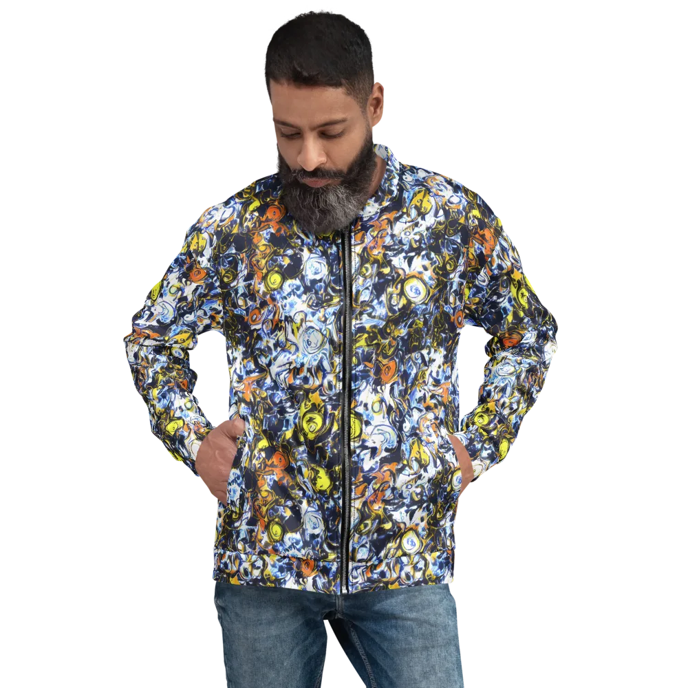 Lemon Static on Bomber Jacket — Front