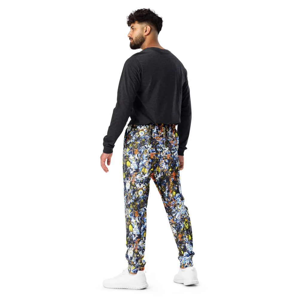 Lemon Static on Men's Joggers — Back