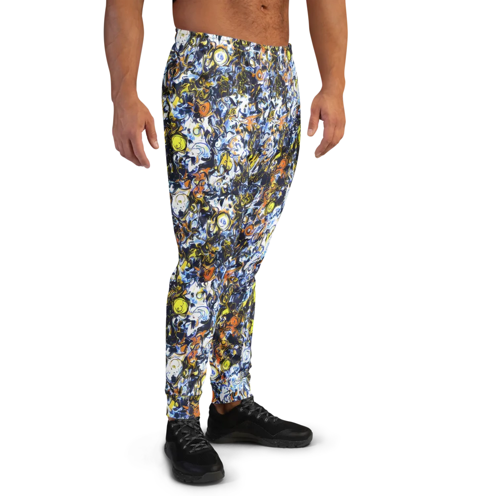 Lemon Static on Men's Joggers — Right