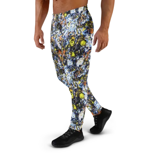 Lemon Static on a Men's Joggers