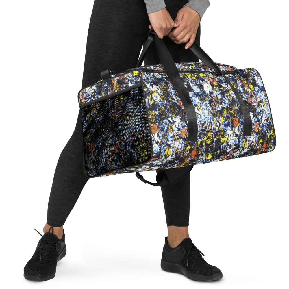 Lemon Static on Duffle Bag — Right Front