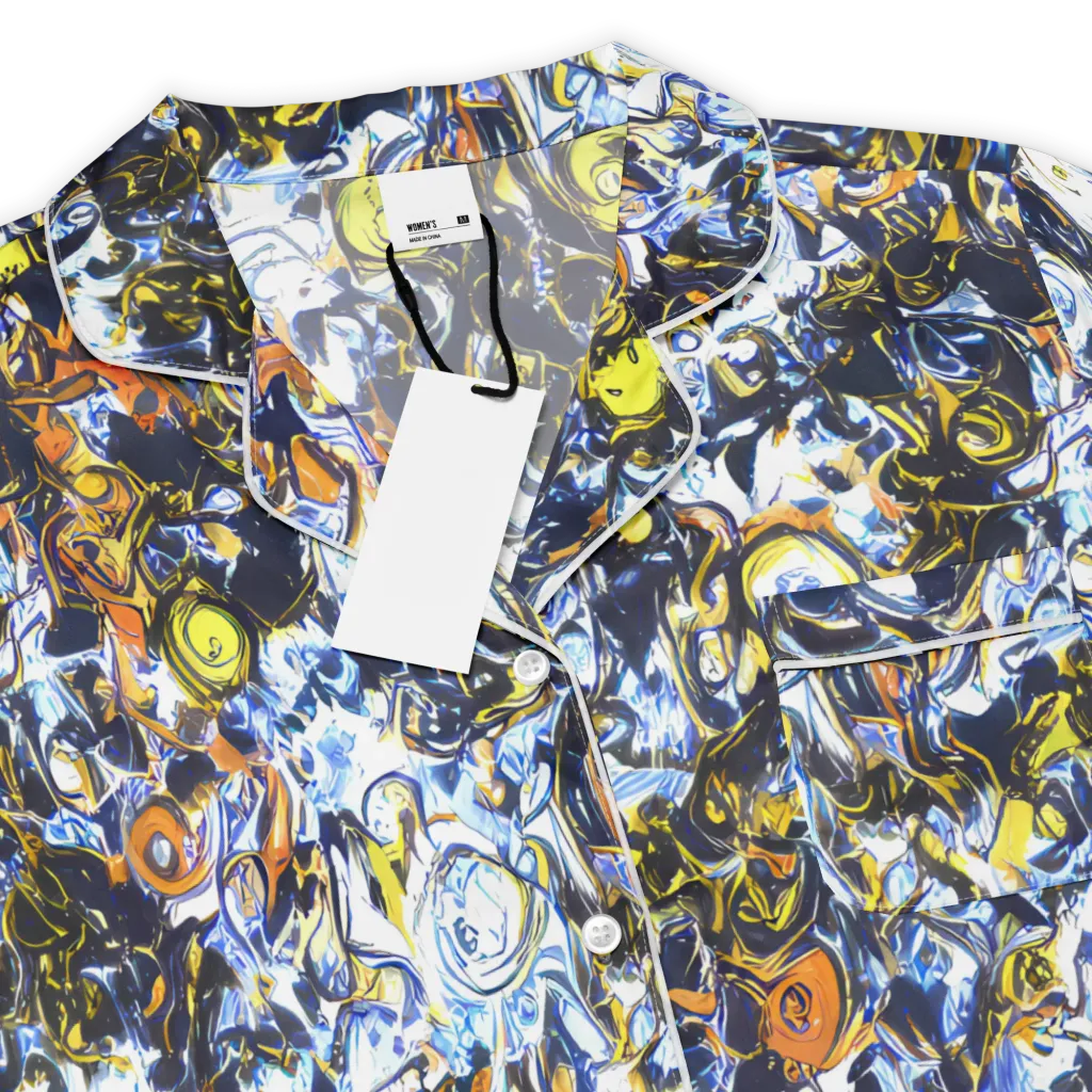 Lemon Static on Women's Short Sleeve Pajama Top — Product details