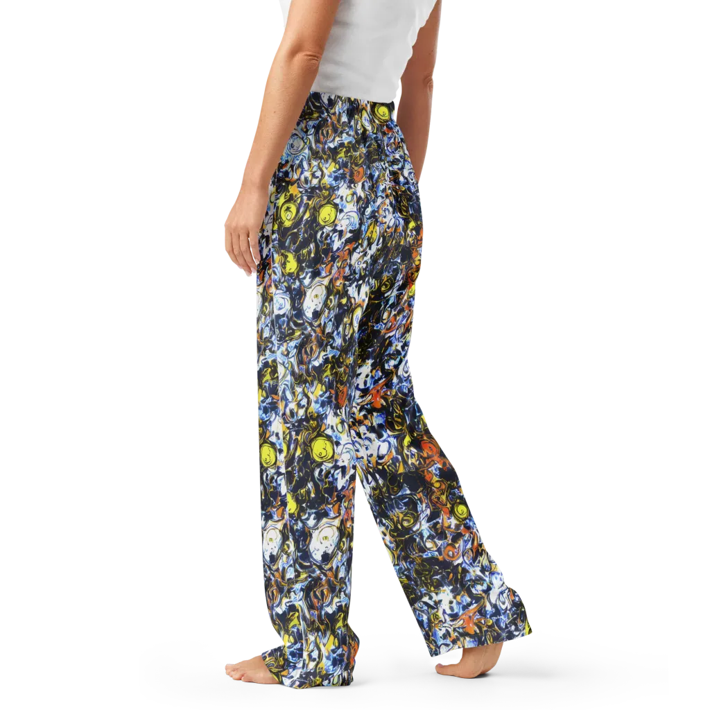 Lemon Static on Women's Pajama Pants — Left