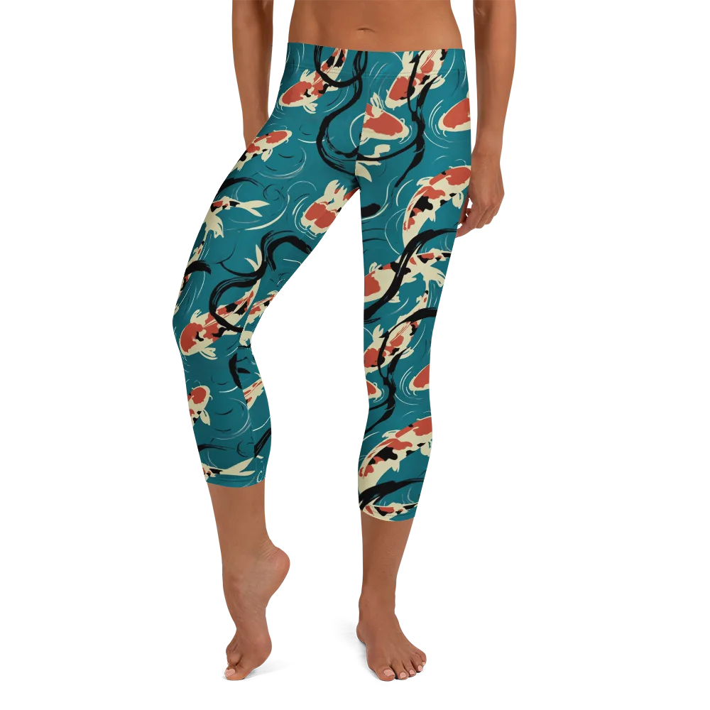 River Ink on Capri Leggings — Front