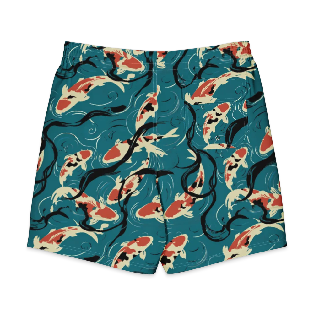 River Ink on Men's Board Shorts — Back