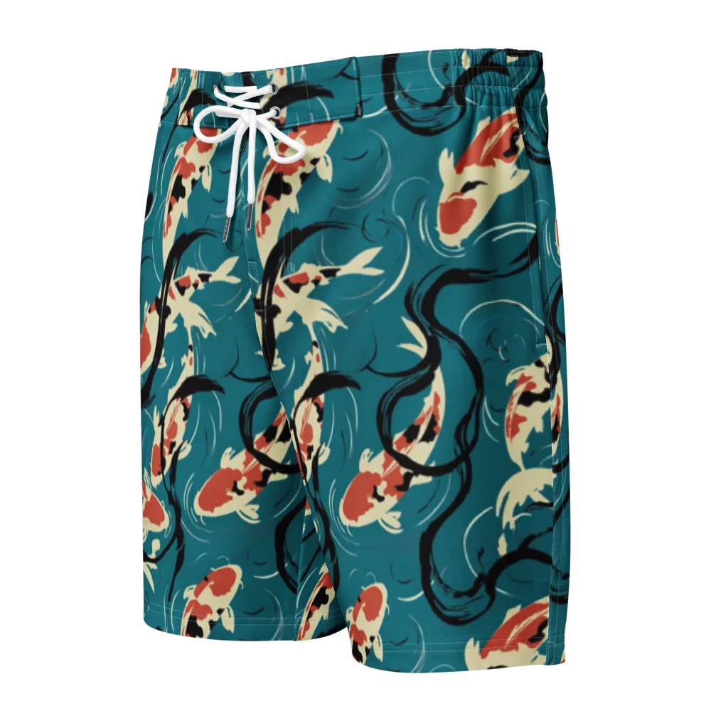 River Ink on Men's Board Shorts — Front