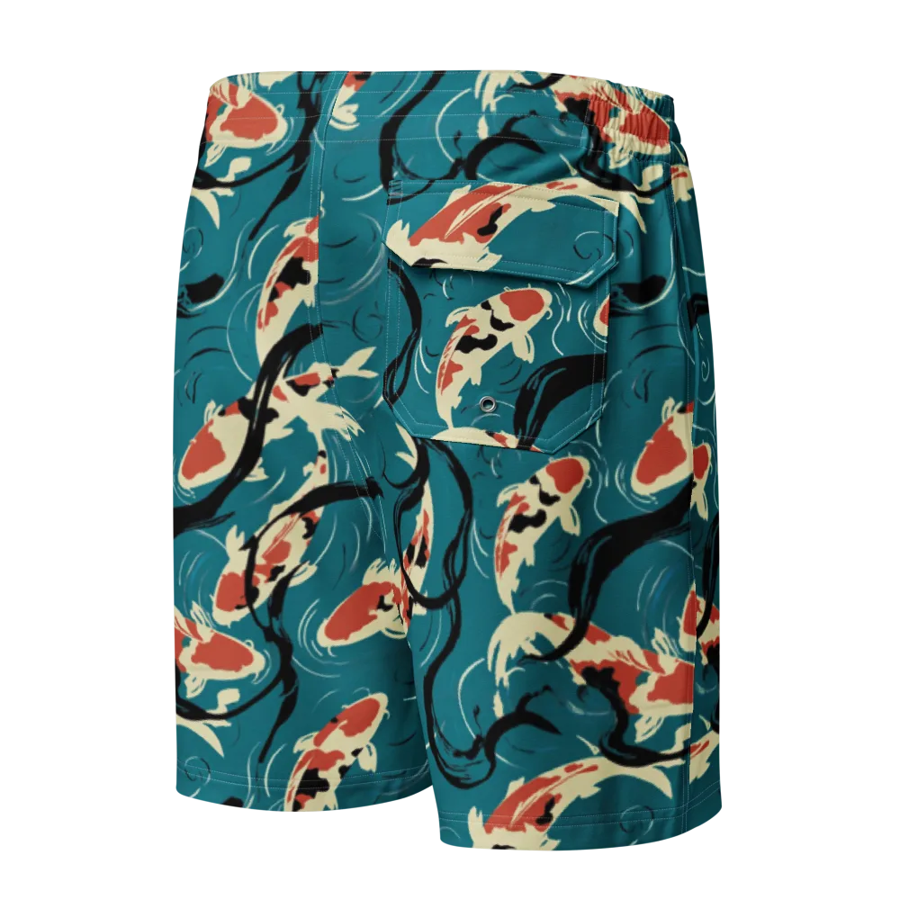River Ink on Men's Board Shorts — Back