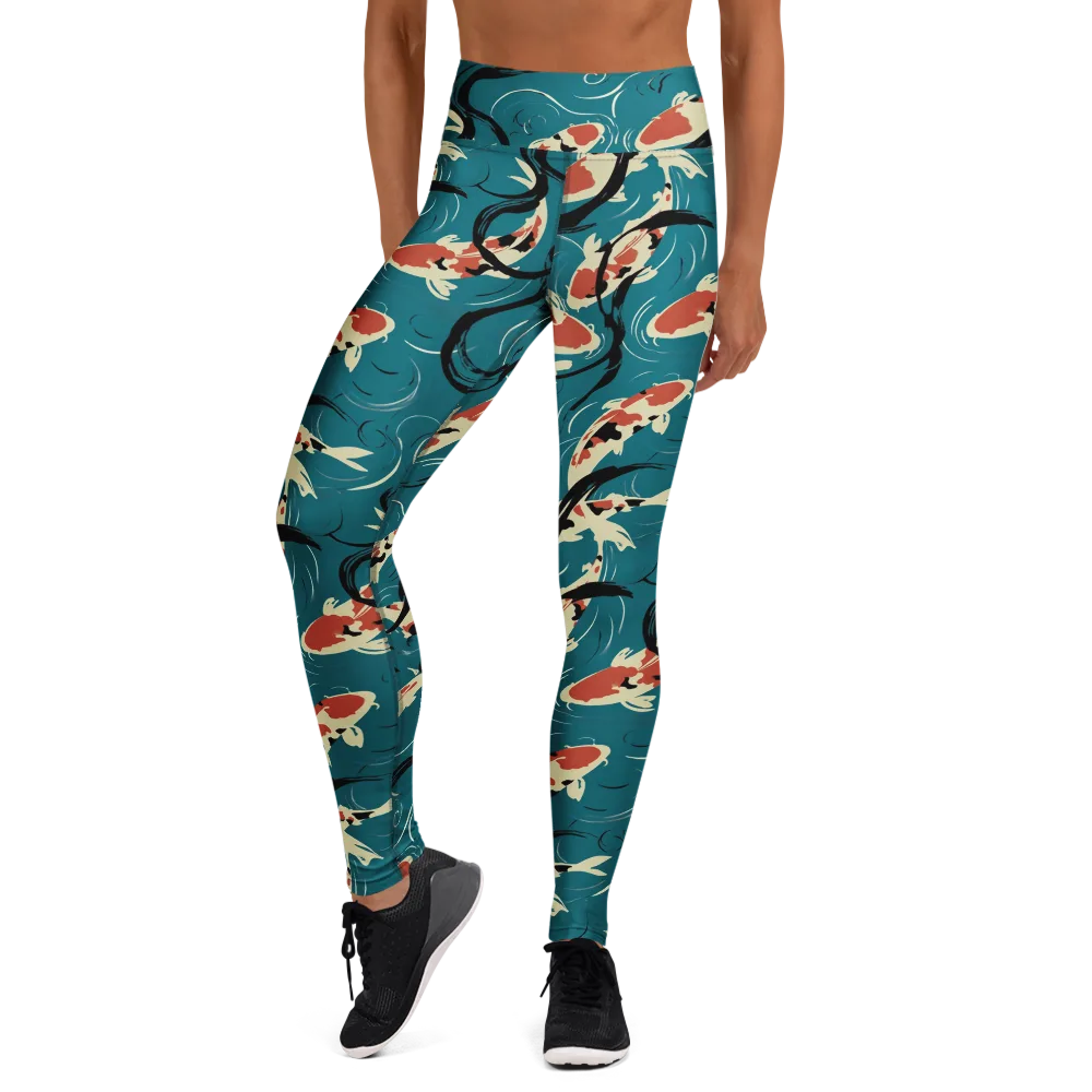 River Ink on Yoga Leggings — Front