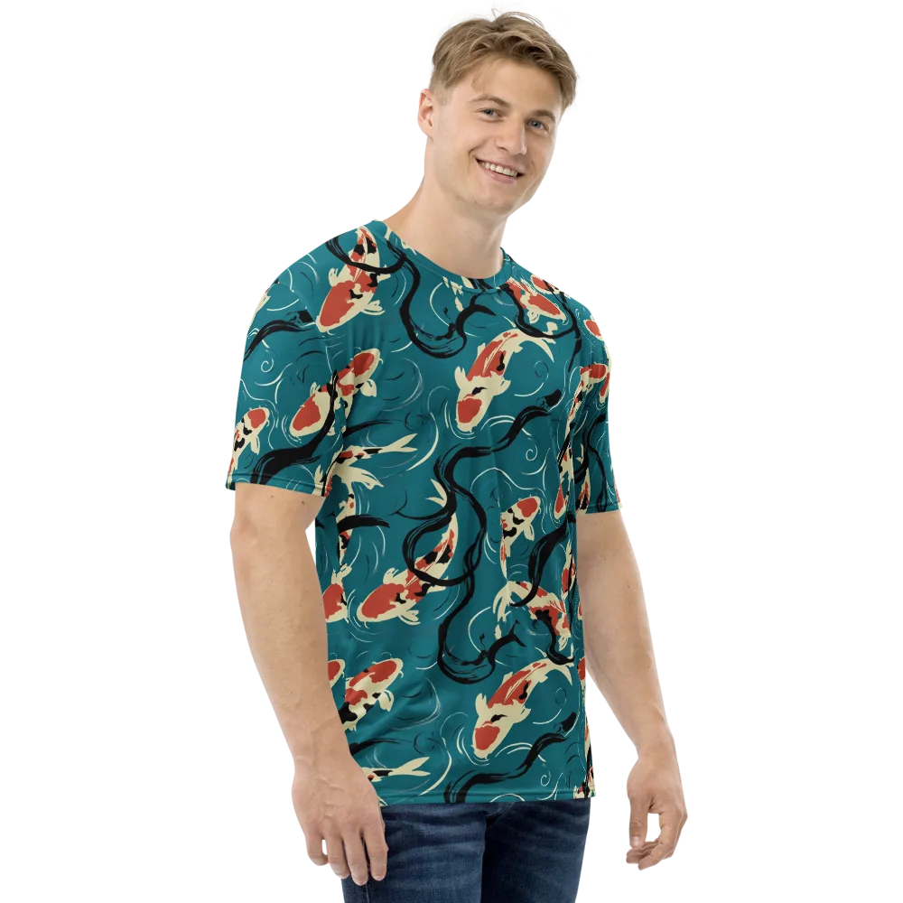 River Ink on Men's Crew Neck T-Shirt — Right