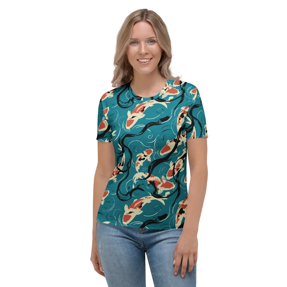 River Ink on Women's Crew Neck T-Shirt — Front