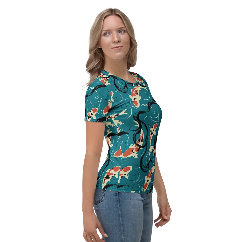 River Ink on Women's Crew Neck T-Shirt — Right