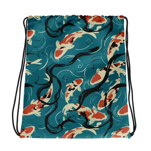River Ink on a Drawstring Bag