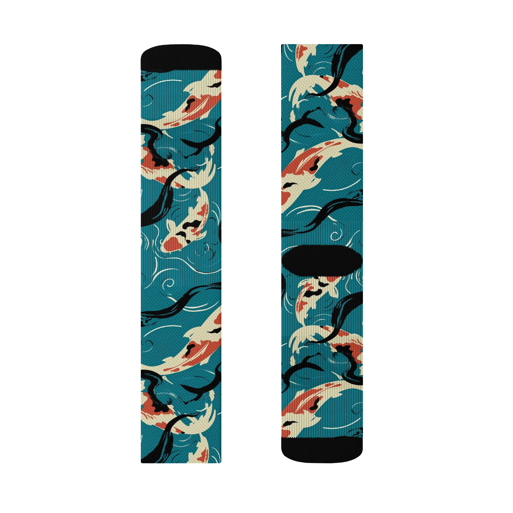 River Ink on Socks — Left Sock