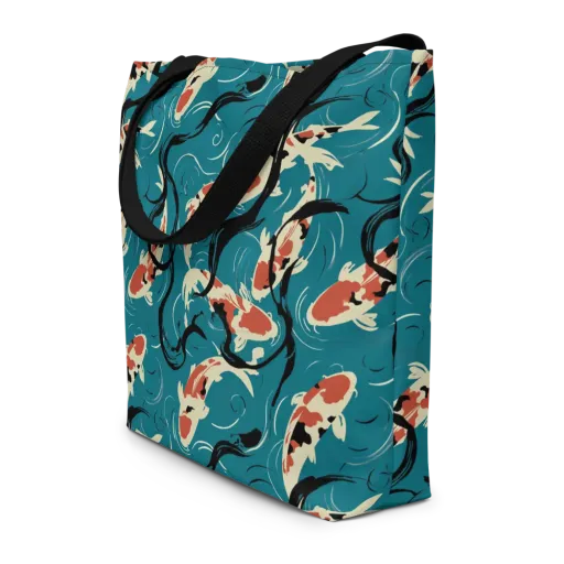 River Ink on a Large Tote Bag W/ Pocket