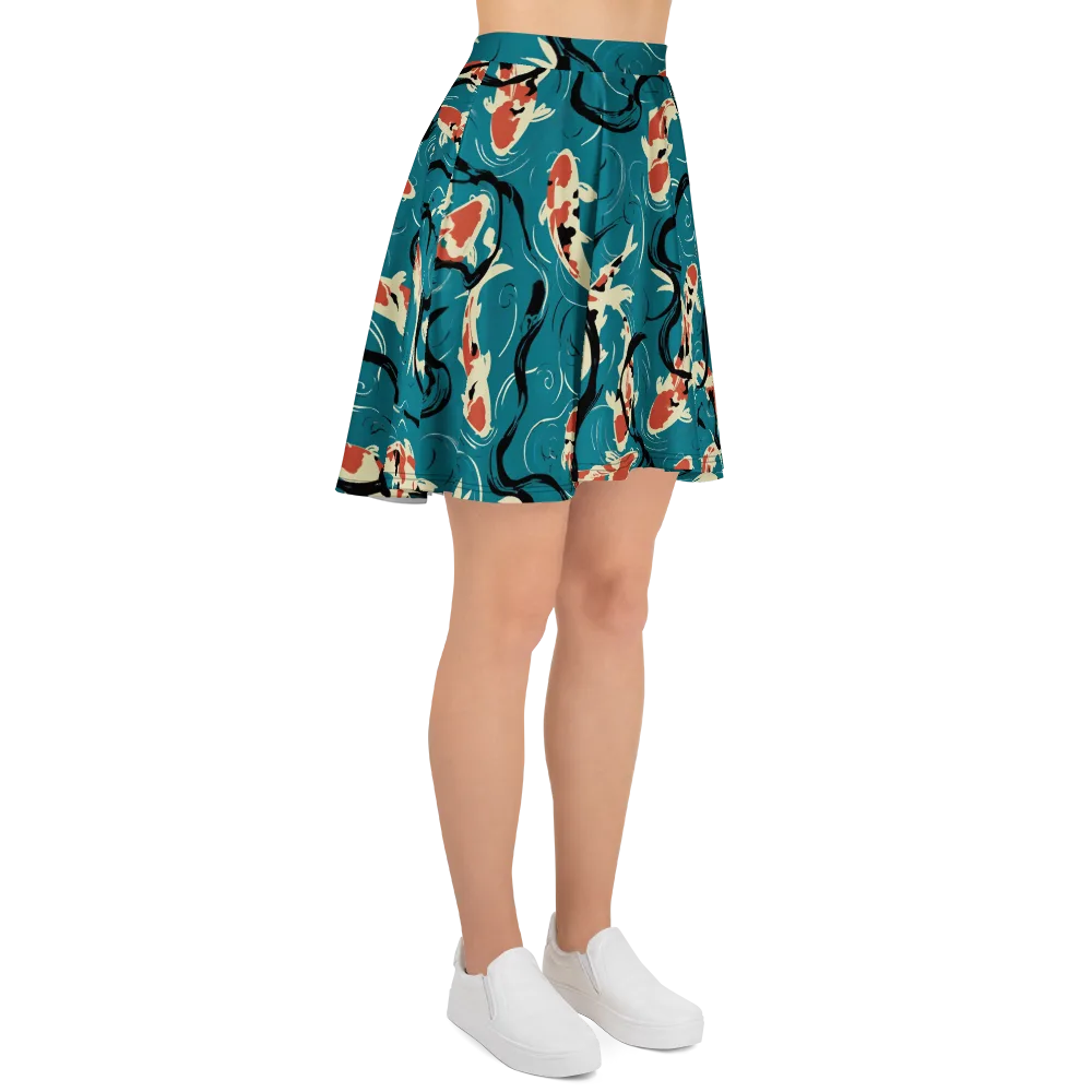 River Ink on Skater Skirt — Right