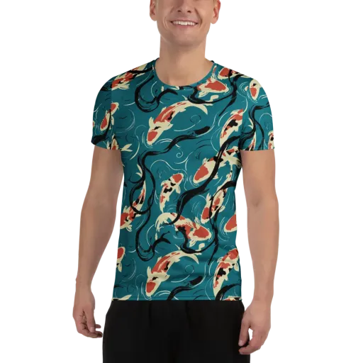 River Ink on a Men's Athletic T-Shirt