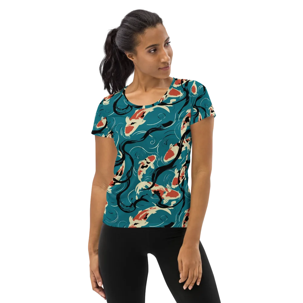 River Ink on Women's Athletic T-Shirt — Front