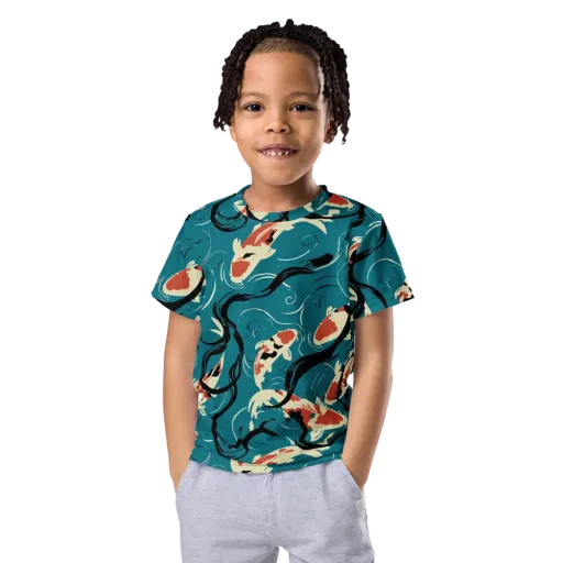 River Ink on a Kids Crew Neck T-Shirt