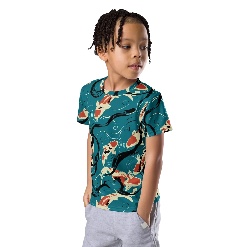 River Ink on Kids Crew Neck T-Shirt — Left Front