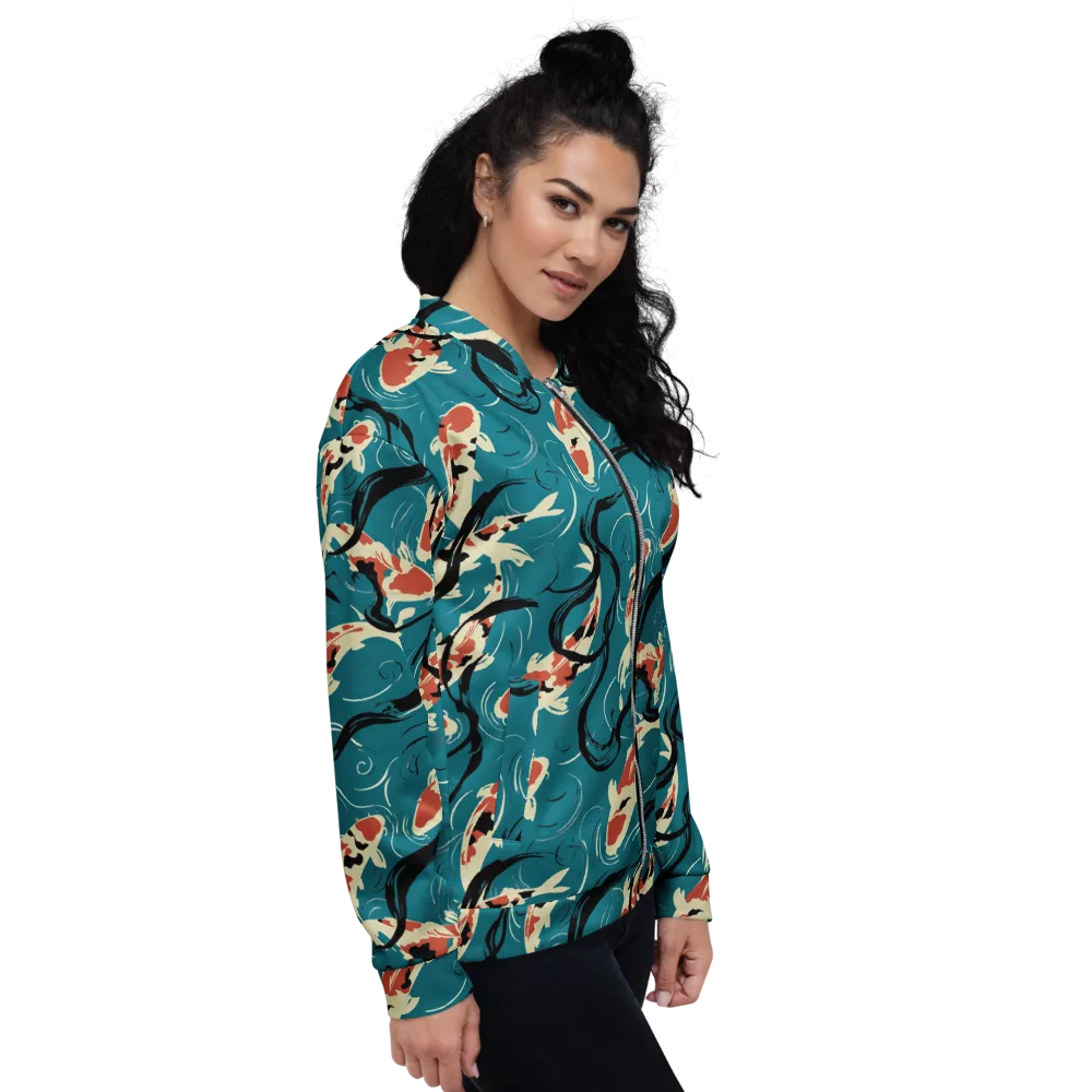 River Ink on Bomber Jacket — Right