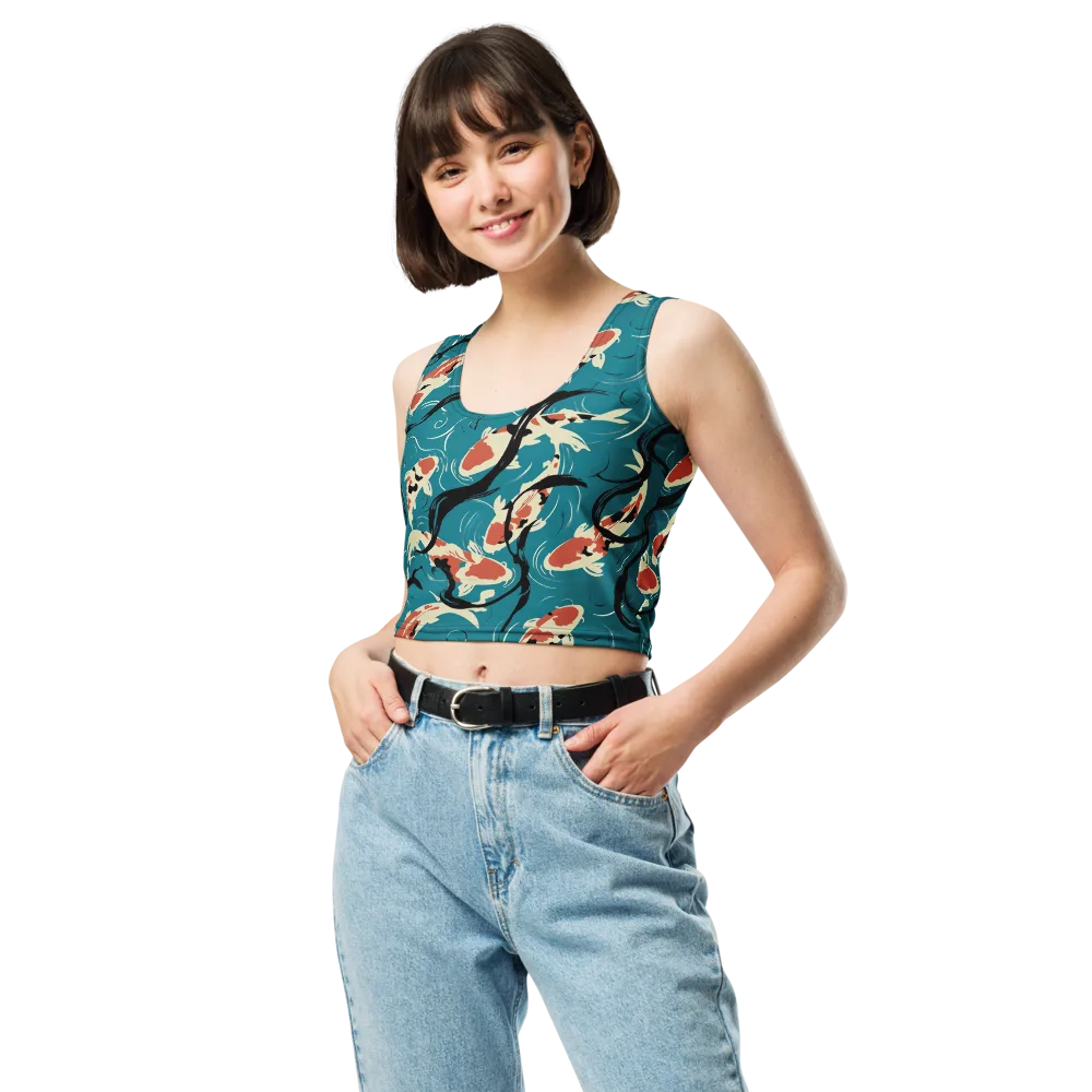 River Ink on Crop Top — Front