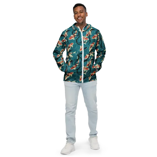 River Ink on a Men's Windbreaker