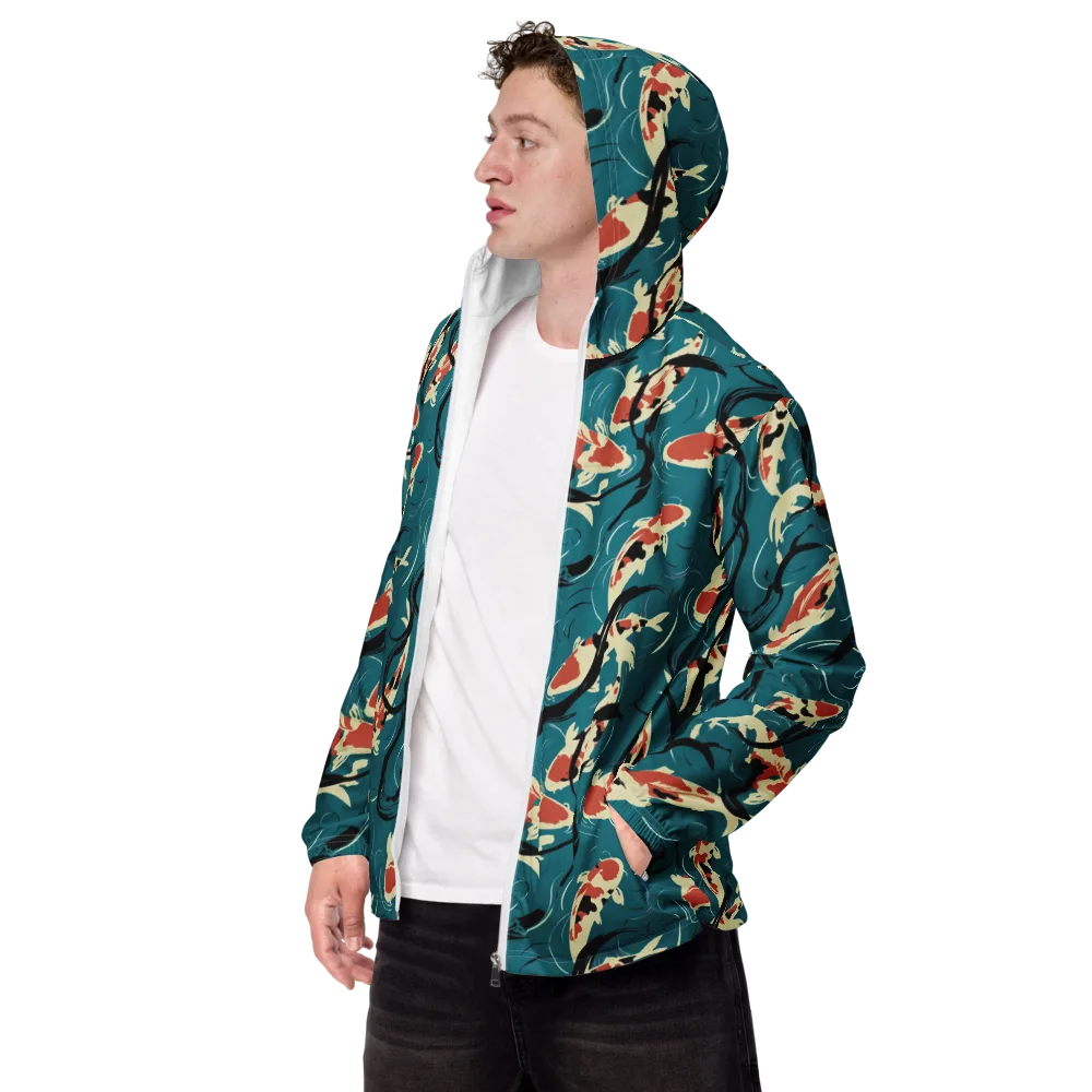 River Ink on Men's Windbreaker — Left Front