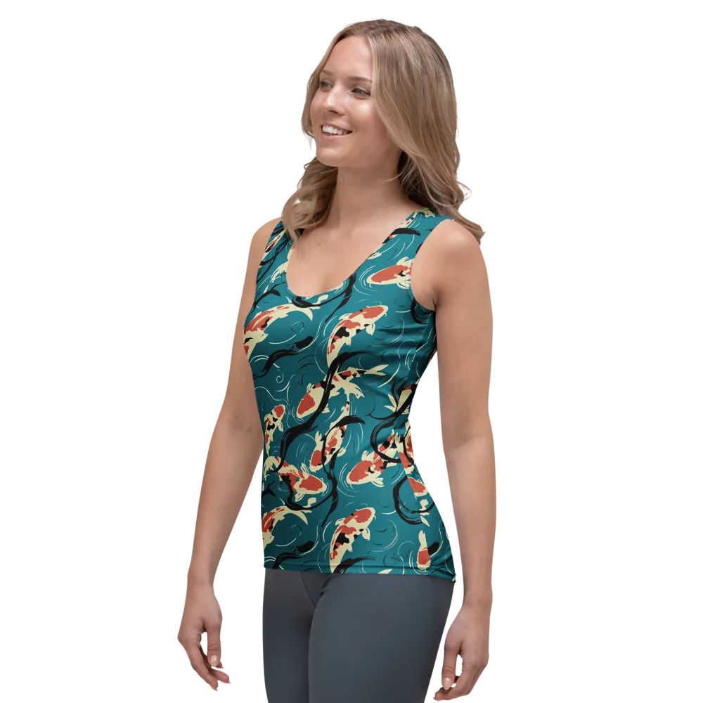 River Ink on Women's Tank Top — Left Front