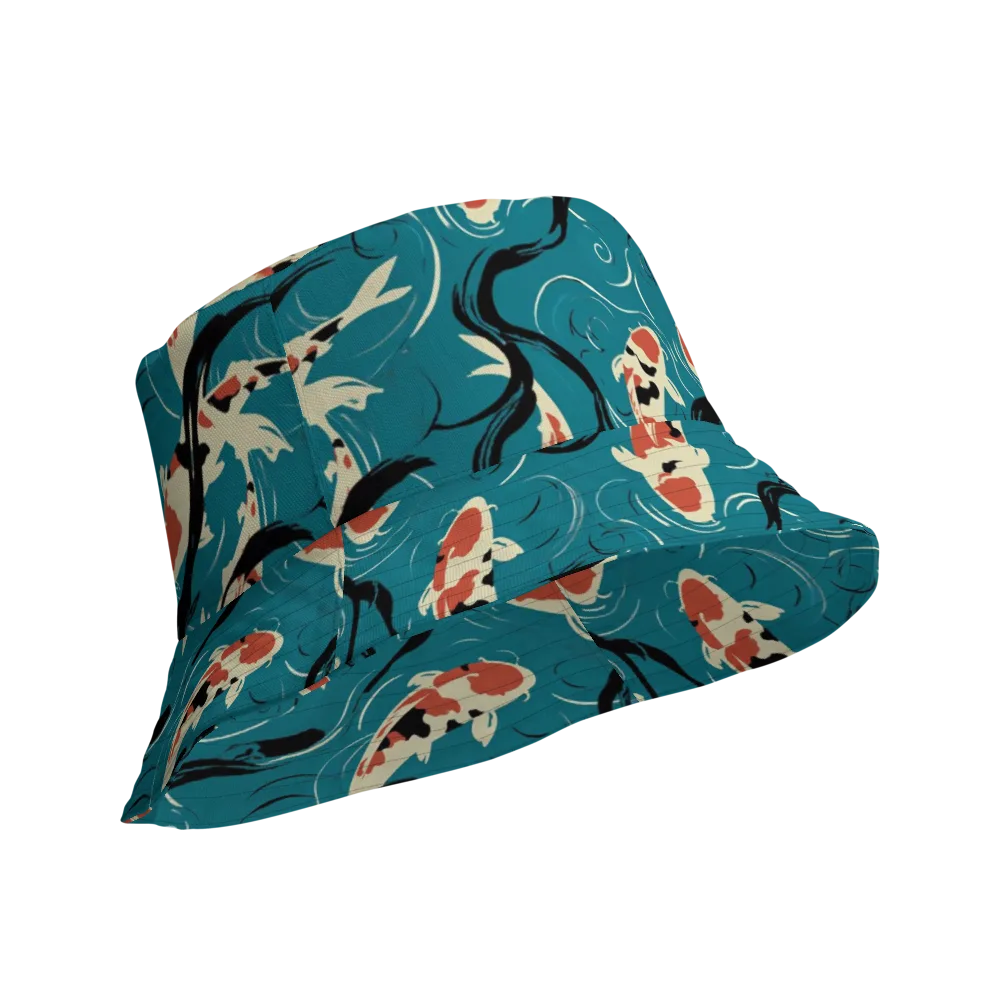 River Ink on Reversible Bucket Hat — Product details Outside