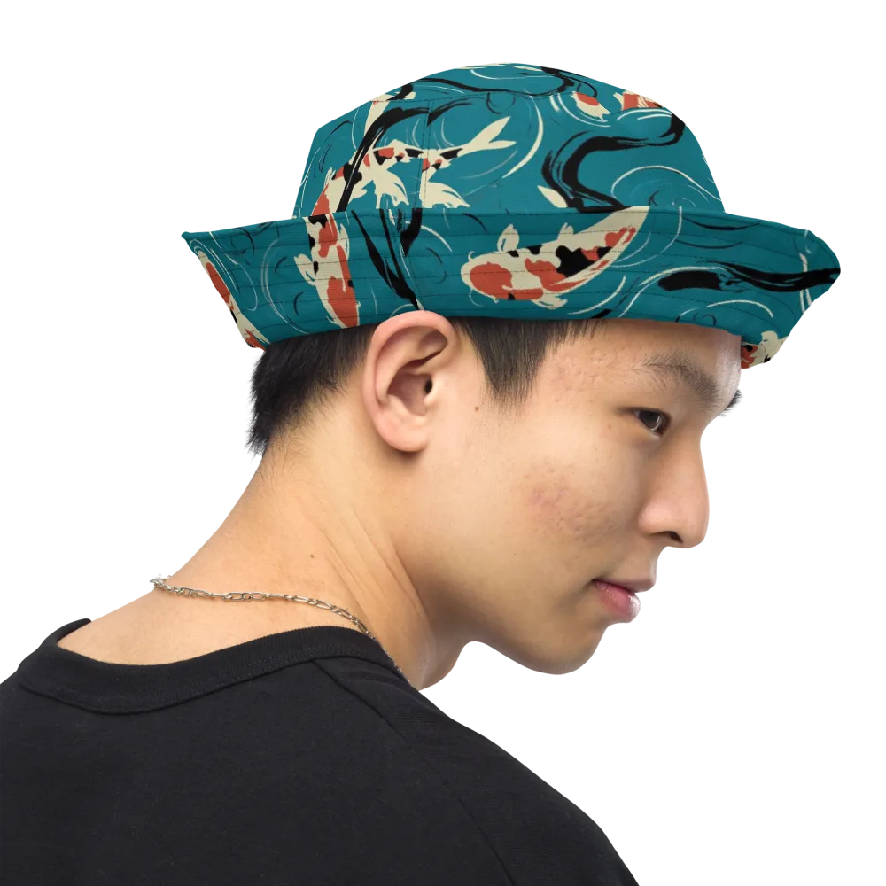 River Ink on Reversible Bucket Hat — Right Outside