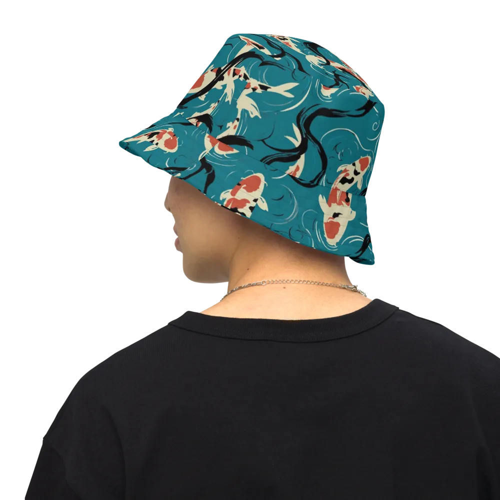 River Ink on Reversible Bucket Hat — Back Inside