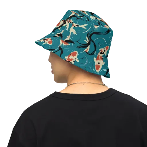 River Ink on a Reversible Bucket Hat