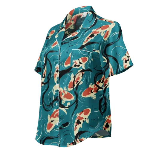 River Ink on a Women's Short Sleeve Pajama Top