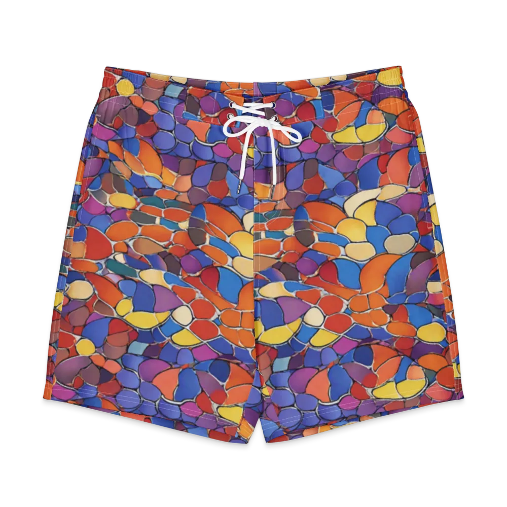 Chromatic Cobblestone on Men's Board Shorts — Front