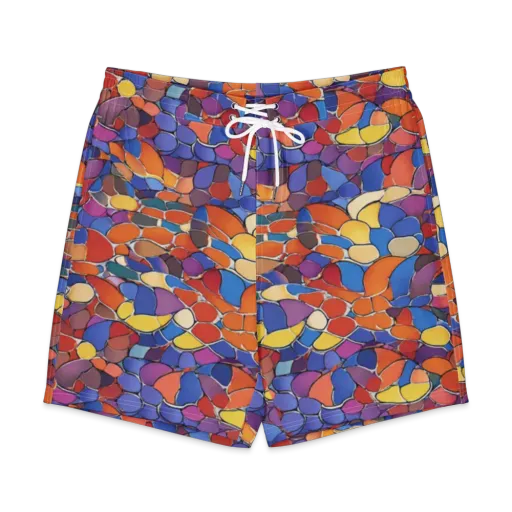 Chromatic Cobblestone on a Men's Board Shorts