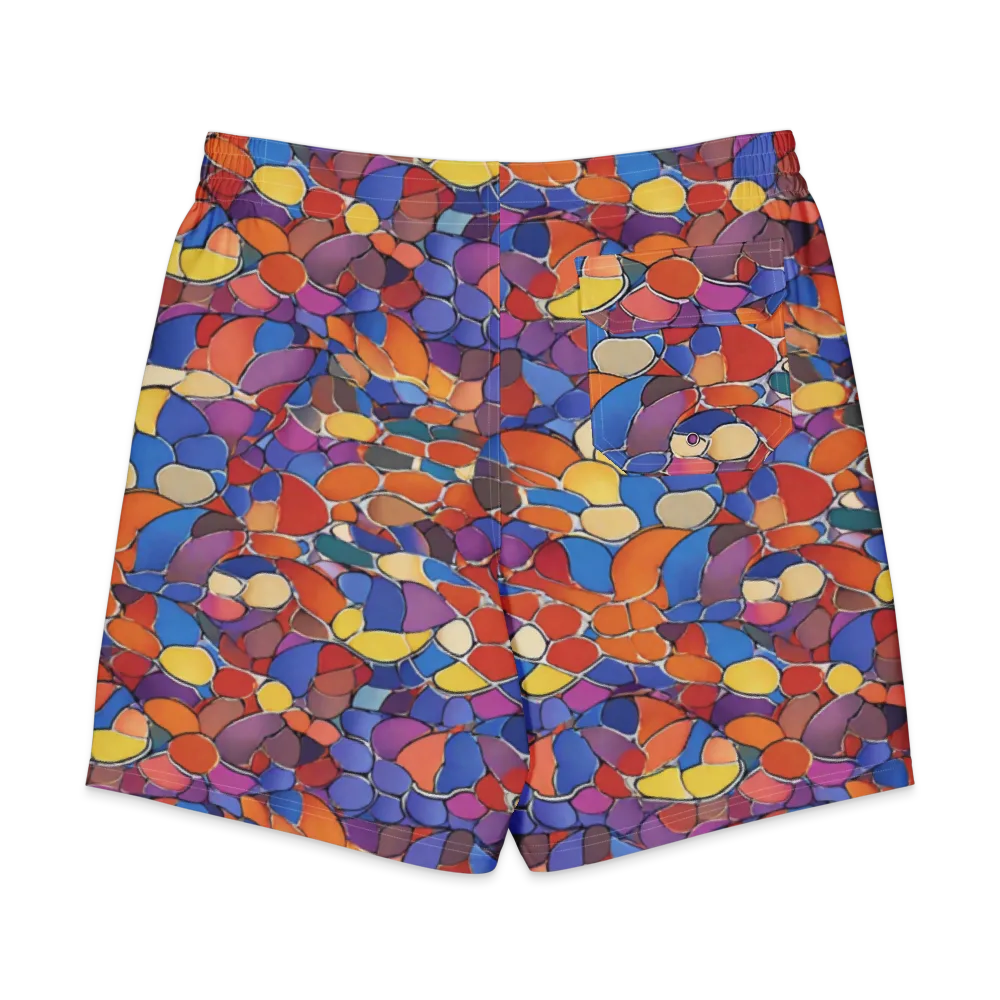 Chromatic Cobblestone on Men's Board Shorts — Back