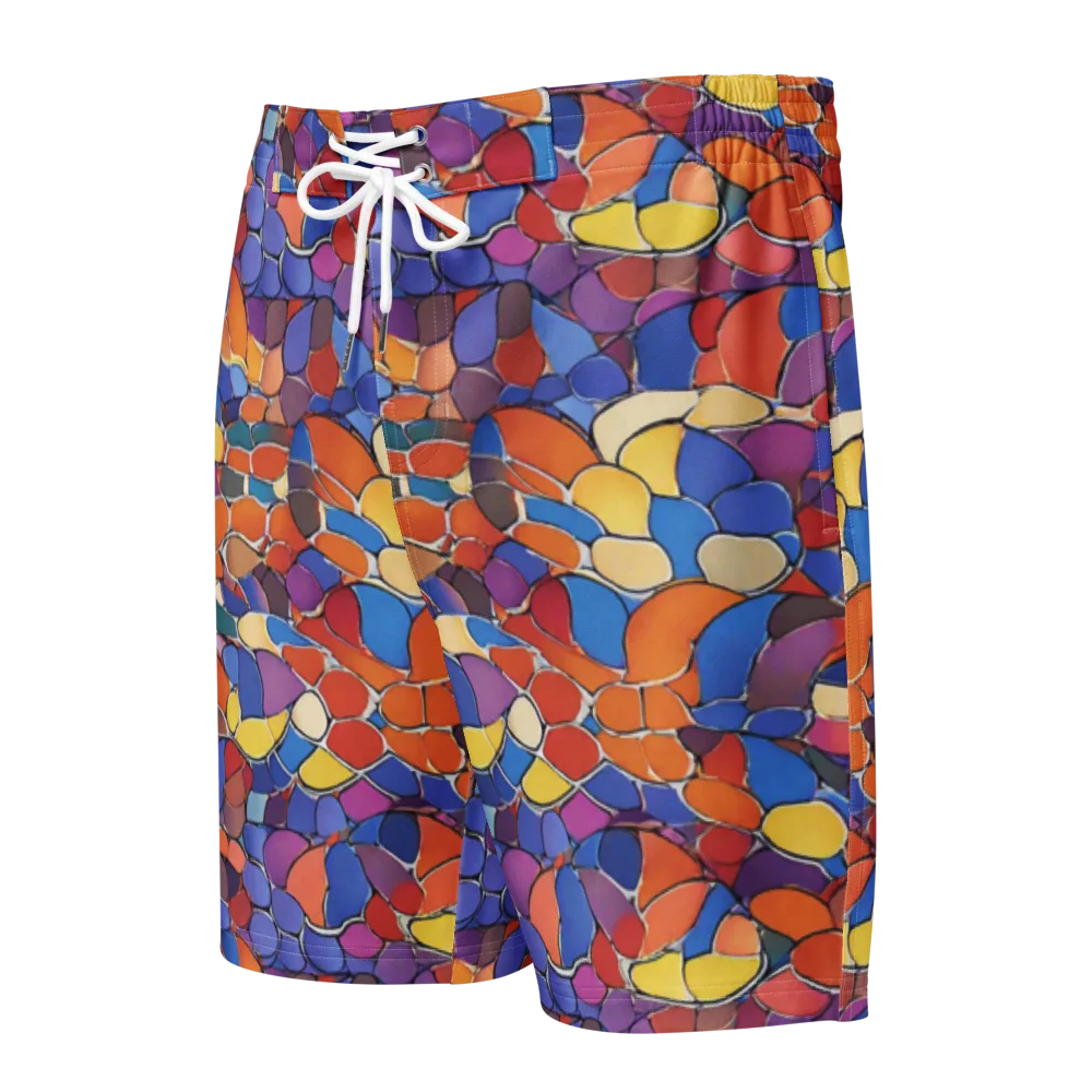 Chromatic Cobblestone on Men's Board Shorts — Front
