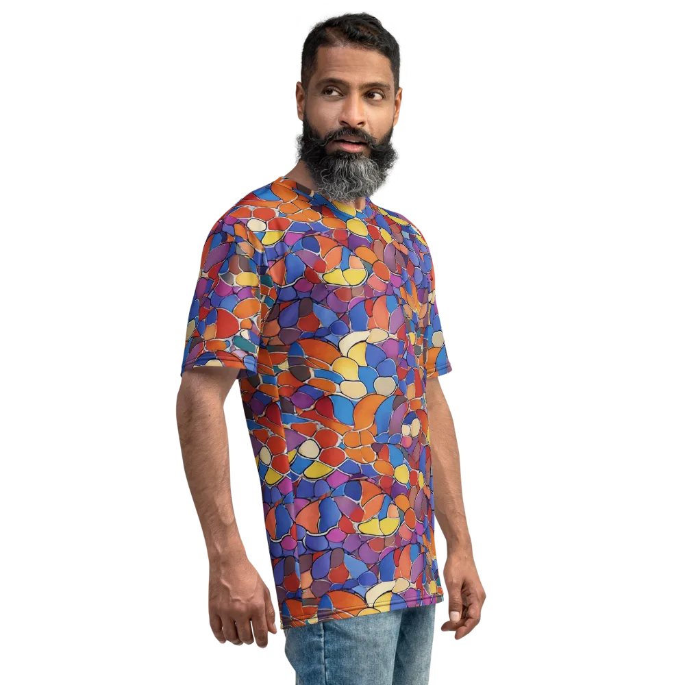 Chromatic Cobblestone on Men's Crew Neck T-Shirt — Right