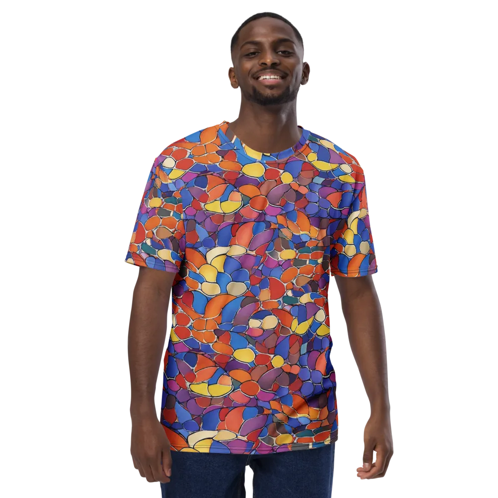 Chromatic Cobblestone on Men's Crew Neck T-Shirt — Front