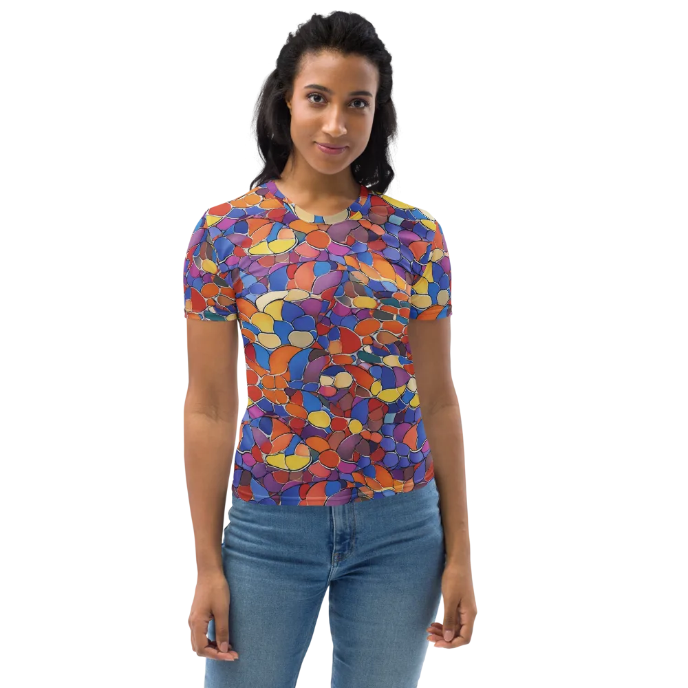 Chromatic Cobblestone on Women's Crew Neck T-Shirt — Front