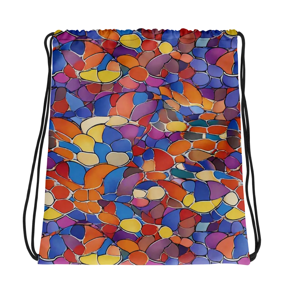 Chromatic Cobblestone on Drawstring Bag — Photo