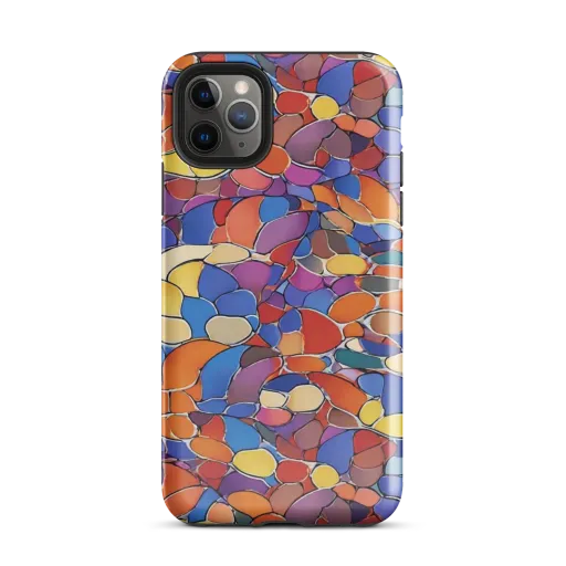 Chromatic Cobblestone on a Tough Case for iPhone®