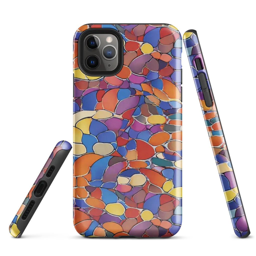Chromatic Cobblestone on Tough Case for iPhone® — Front