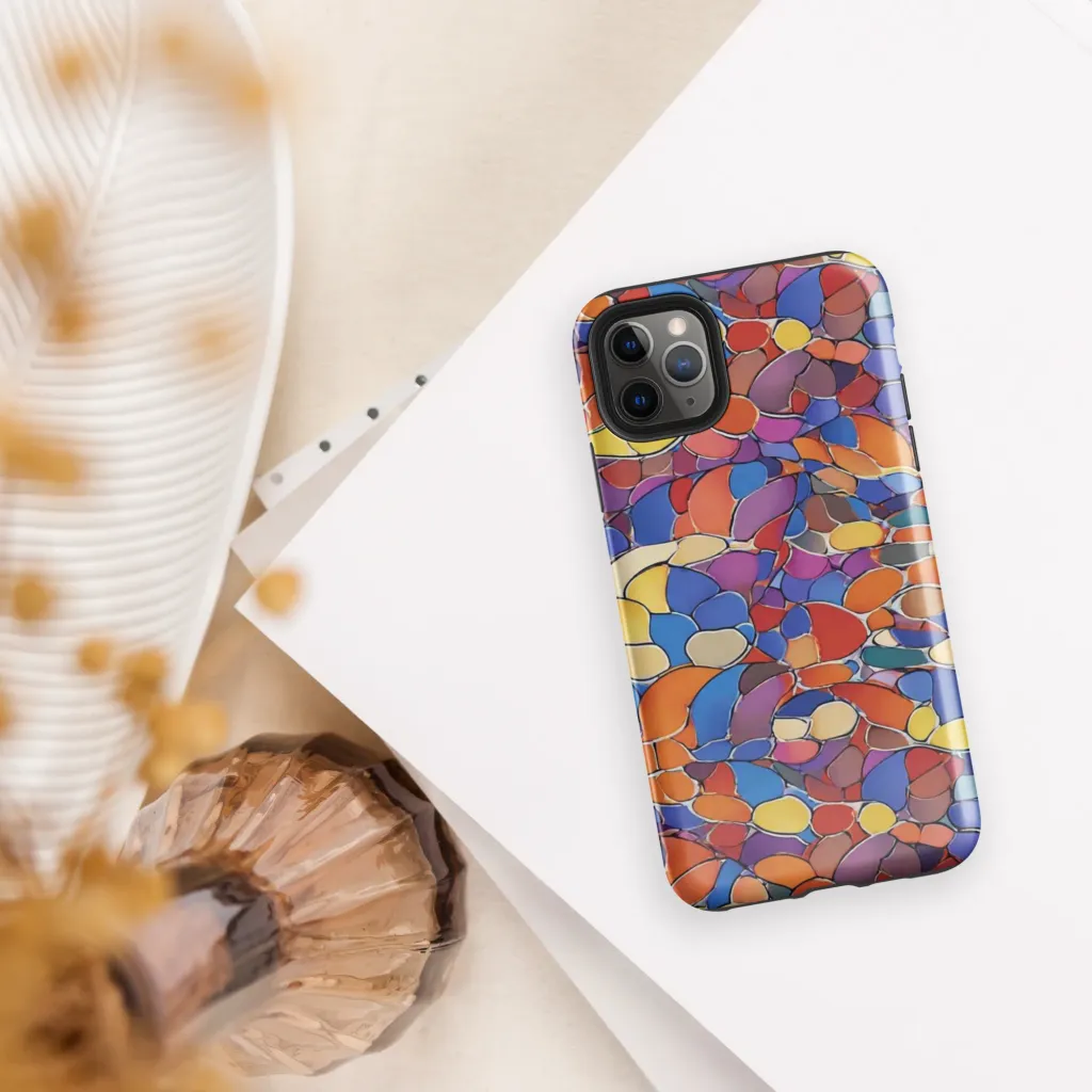 Chromatic Cobblestone on Tough Case for iPhone® — Front